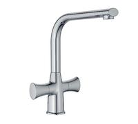 Bristan KU SNK C Kurve Monobloc Mitigeur d'évier de Cuisine Mono, Plaqué Chrome