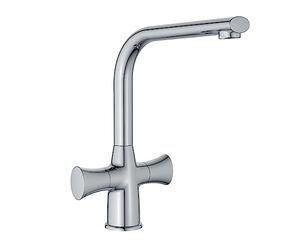 Bristan KU SNK C Kurve Monobloc Mitigeur d'évier de Cuisine Mono, Plaqué Chrome