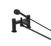 Bristan LISO Mitigeur bain/douche avec pommeau facile à nettoyer, montage sur plateau, finition noire