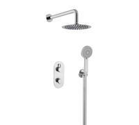 Bristan Molida Kit de douche thermostatique encastré avec deux sorties Technologie Safe Touch Finition chromée