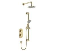 Bristan Molida Mitigeur de douche thermostatique avec technologie Safe Touch et deux sorties Finition laiton brossé