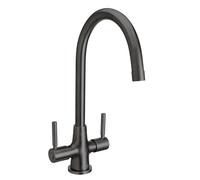 Bristan MZ SNK EF GM Monza Easyfit Mitigeur monocommande pour évier à double levier Gris acier