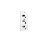 Bristan PM2 Shc3div C Prism de douche double contrôle thermostatique à encastrer avec Integral deux prise de courant d'inverseur et robinet d'arrêt, Chrome
