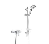 Bristan PM2 SQSHXAR C Prism Robinet de Douche séquentiel exposé rehausseur réglable, Chrome, Adjustable Kit