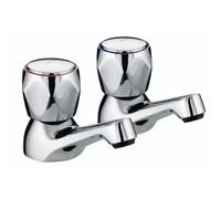 Bristan Robinets de lavabo VAC 1/2 C MT Club avec têtes en métal, chromés