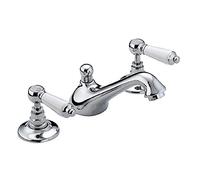 Bristan RS2 3HBAS C Renaissance Mitigeur de lavabo 3 trous avec bonde de vidage Pop-up Chromé