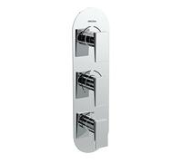 Bristan SAI SHC3DIV C Vanne de Douche encastrée à Double Commande avec inverseur à Deux Sorties et Robinet d'arrêt, Chrome, Three Outlet, One on