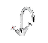 Bristan VAX2 SNK C Value Mélangeur d'évier monobloc à double levier Chromé