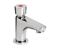 Bristan Z2 DUS 1/2 Robinet monobloc à fermeture automatique doux au toucher avec régulateur de débit Chromé, Round Pillar