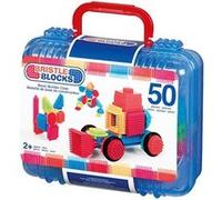 Battat - Mallette du Constructeur de Base - Blocs de Construction à emboîter - 50 pièces et Mallette de Transport - Ensemble STIM pour Enfants en Bas âge - Jouet éducatif - 2 Ans et +