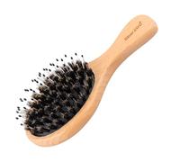 Bristle Hair Brush, Boar Comb Detanglers, Wooden Handle Smoother, Frizz Control, Gentle Scalp Massage, Made from Beech Wood Boar Bristles Nylon Needles Material, 5,44 x 2,36 x 1,34 in