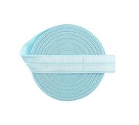 Bristlegrass Blue Topaz 12 yards 12 yards 5/8 pouces avec gaine élastique pour rouleau de couture, bobine en nylon et élasthanne, topaze bleue (12 yards 5/8")