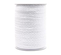Bristlegrass Picot Loop Bande élastique pour couture - Rouleau de 10 mm - Rouleau de ruban décoratif en dentelle extensible pour lingerie et sous-vêtements (G-3/8" x 45,7 m, blanc)