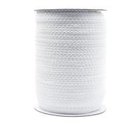Bristlegrass Picot Loop Bande élastique pour couture - Rouleau de 10 mm - Ruban décoratif en dentelle extensible pour lingerie et sous-vêtements - E-3/8" x 45,7 m, blanc