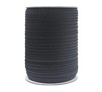 Bristlegrass Picot - Rouleau de bande élastique en peluche pour couture - Rouleau de 10 mm en nylon élasthanne pour lingerie et sous-vêtements (I-3/8" x 45,7 m, noir)