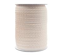 Bristlegrass Picot - Rouleau de bande élastique en peluche pour couture - Rouleau de 10 mm en nylon élasthanne pour lingerie et sous-vêtements (I-3/8" x 45,7 m, nude)