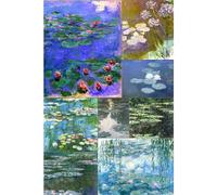 Bristlegrass Puzzle en Bois 500 Pièces pour Adultes - Claude Monet-Collection Nénuphars-Huile sur Toile Style Européen Jouets Cadeaux Puzzle Artistiques (Collection Nénuphars 500pcs)