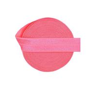 Bristlegrass Ruban élastique rose fluo de 4,6 m et 1,6 cm avec armatures en nylon élasthanne pour lingerie, sous-vêtements, couture, ruban de couleur unie, rose fluo (4,7 m x 1,6 cm)