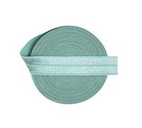 Bristlegrass Ruban en nylon brillant bleu Nil de 45,7 m et 1,6 cm de long avec bandes en satin élasthanne, bandes d'épaule, bretelles de soutien-gorge, sous-vêtements, lingerie, couture, ruban de
