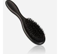 Bristles de sanglier Brosse à barbe, brosse à peigne à barbe et à moustache, toilettage et soins à barbe, poils naturels doux doucement, léger, 15,6x4.1x2,9 cm, pour les barbiers