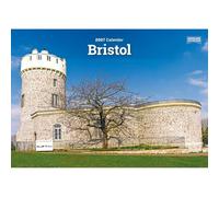 Bristol Calendrier mural 2027 format A5, affichage mensuel, voyage, cadeau