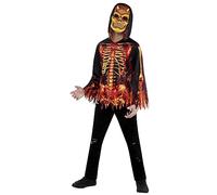Bristol Novelty 1000766S000 Déguisement de diable de feu pour enfant, multicolore, pour garçon de 7 à 8 ans Halloween