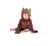 Bristol Novelty 301570 Déguisement de loup-garou pour tout-petit, garçon et fille, marron/rouge/noir, 2-3 ans Halloween, Carnaval