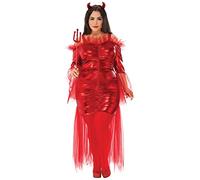 Bristol Novelty 301581L000 Costume de diablesse rouge pour adulte, pour femme, taille 44-46 Halloween