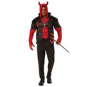 Bristol Novelty 301589STD000 Déguisement de diable pour adulte, pour homme, rouge et noir, taille M Halloween