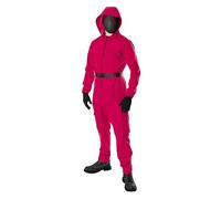 Bristol Novelty 301595XS000 Combinaison et masque de joueur, pour adulte, homme et femme, rouge, taille XS Halloween