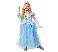 Bristol Novelty 3016297-8000 Costume de princesse pour fille, bleu, 7-8 ans