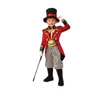 Bristol Novelty 700951L000 Costume de Monsieur Loyal pour enfant, garçon et fille, multicolore, taille L, 7-8 ans Halloween