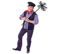 Bristol Novelty AC360 Costume de ramoneur adulte, pour homme, multicolore Halloween