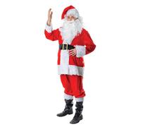 Bristol Novelty Ac633 Costume de Père Noël avec Fourrure, Blanc, 42-44-Inch