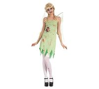 Bristol Novelty-AF038 Fée ensanglantée avec Ailes, AF038, Verte, UK Size 10-14 Halloween