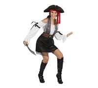 Bristol Novelty-AF085 Femme Pirate, Women, AF085, Multicolore, Taille Unique Halloween