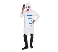 Bristol Novelty-AF175 Fantôme (Taille Standard), Unisex Adult, AF175, Blanc Halloween