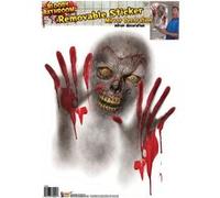 Bristol Novelty - Auto-collant MIROIR (Taille unique) (Gris / rouge) - UTBN955 Gris / rouge G