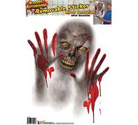 Bristol Novelty- Autocollants Traces de Sang pour Miroir de Salle de Bains, X75042, Multicolore, Taille Unique Halloween