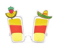 Bristol Novelty Novelty-BA023 Ba023 Lunettes de Soleil en Forme de Cocktail, Taille Unique, Adulte Unisexe, Multicolore