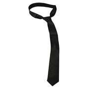 Bristol Novelty BA1074 Cravate Fine Noire, pour Homme, Taille Unique Halloween