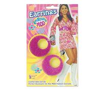 Bristol Novelty BA1084 Boucles d’oreilles roses à paillettes, pour femme, taille unique Halloween