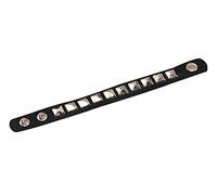 Adultes Noir Argent Gothique Médiéval Bouton Pince Clouté Bracelet Accessoire