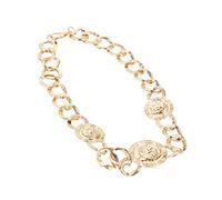 Bristol Novelty-BA3223 Collier avec pièce Romaine, Unisex Adult, BA3223, Dorée Halloween