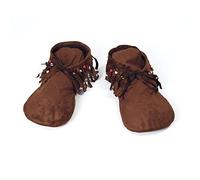 Bristol Novelty-BA457 Mocassins Style Indien ou Hippy pour femme, taille unique, Marron Halloween