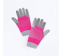 Bristol Novelty Gants en résille BA571 Rose fluo