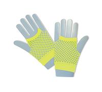 Bristol Novelty Novelty-BA573 BA573 Gants en Résille, Jaune-Fluo, Taille Unique
