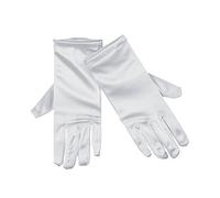 Bristol Novelty-BA654 Gants en Satin Blanc 22,9 cm, BA654, Taille Unique