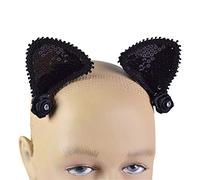 Bristol Novelty - Barettes oreilles de chat - Adultes (Taille unique) (Noir)