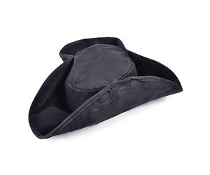Bristol Novelty BH358 Pirate Hat Distressed Black, Unisex Adult, One Size